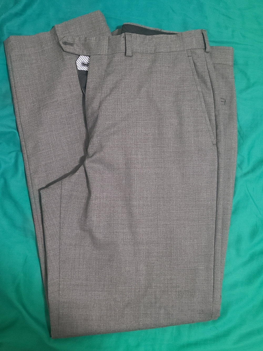 Lands' End Men's Gray Dress Pants